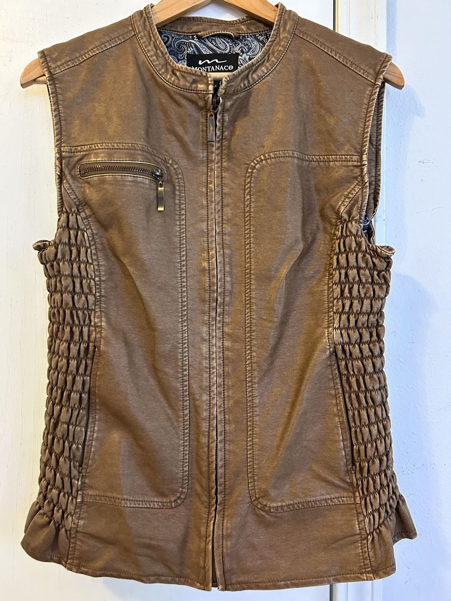 Montanaco Faux Leather Vest