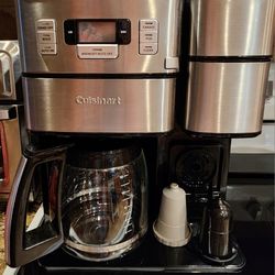 Cuisinart Grind & Brew w/Single-Serve Keurig K-CUP 