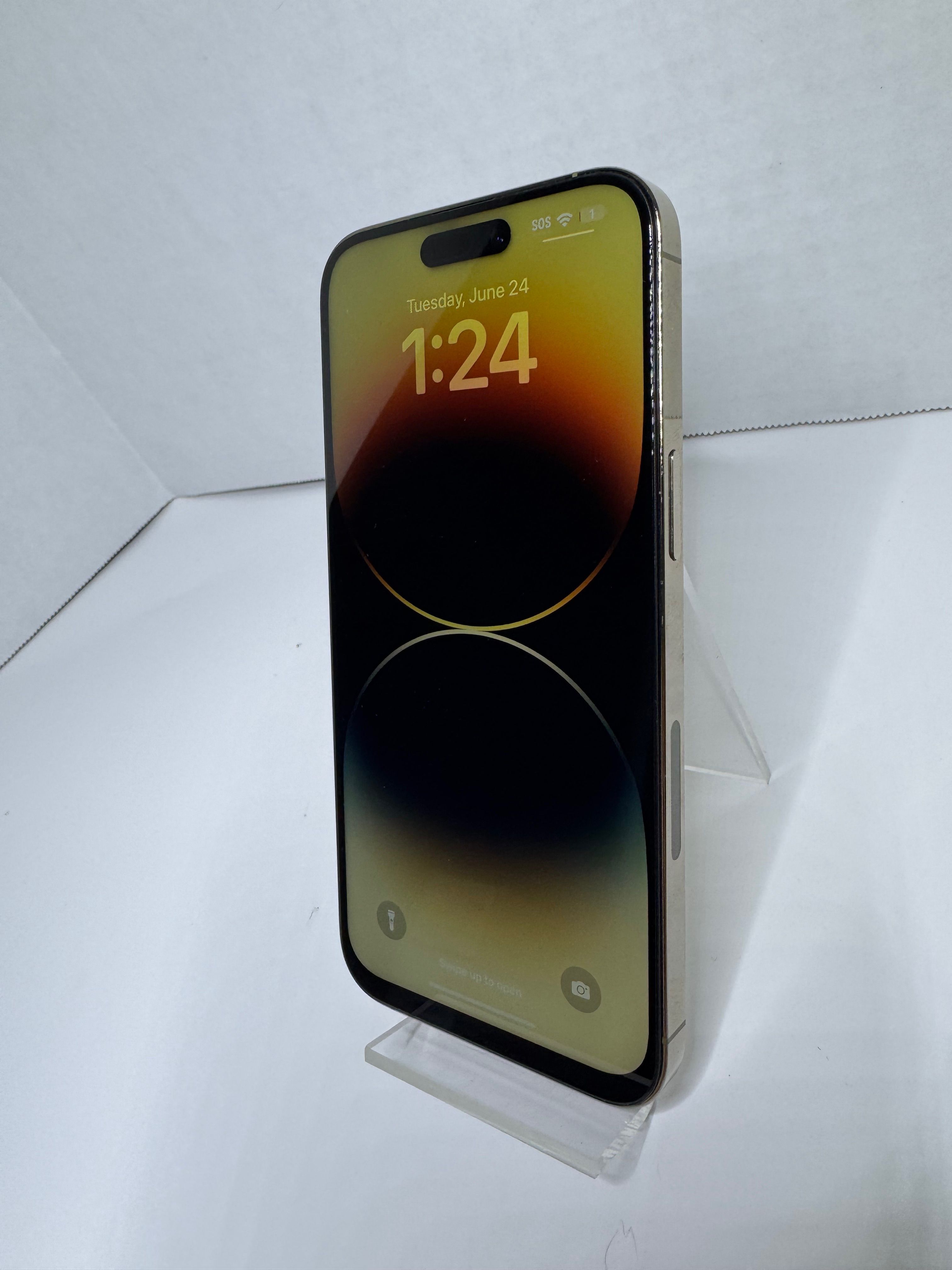 iPhone 14 Pro Max, A2651, Gold, 128GB, CARRIER LOCKED, WIFI ONLY, FOR PHOTOGRAPHY/VIDEO MAKING, Grade A