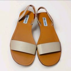 Steve Madden DONDDI Sandals Size 10 tan leather brown