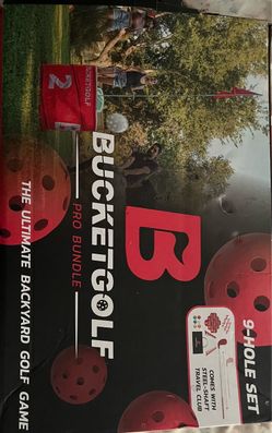 Bucket golf 9 hole golf set
