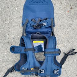 Mini Miss Backpack and Luggage Carrier with Adjustable Seat Blue Mini Miss Backpack and Luggage Carrier with Adjustable Seat Blue