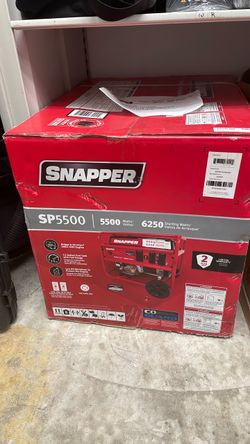 New Snapper SP5500 Portable Generator, New In Box