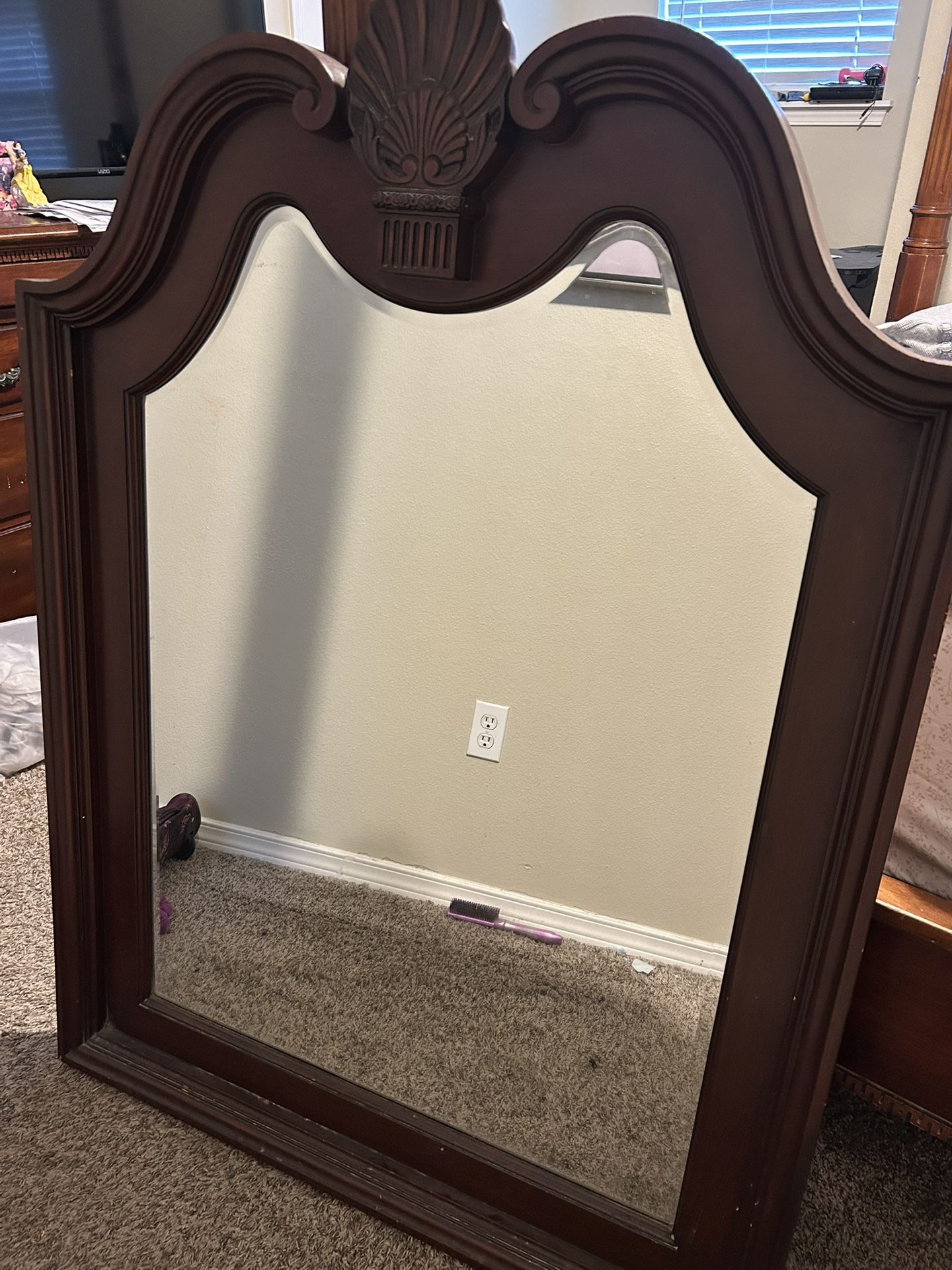 Solid Wood Mirror For Dresser Free