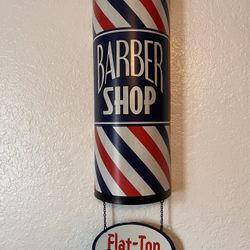 Barber Shop Sign VINTAGE Style Metal