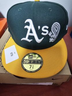 Oakland A's Athletics MLB New Era 59Fifty Authentic Collection Hat Sz 7 5/8 Cap