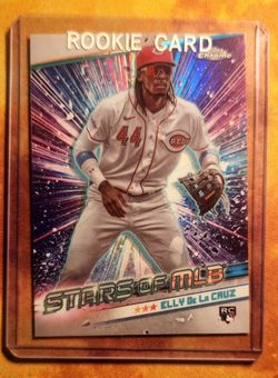 ELLY DE LA CRUZ - TOPPS CHROME ROOKIE CARD