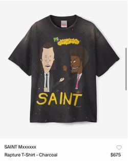 SAINT MxXXxX Rapture T-Shirt - Charcoal