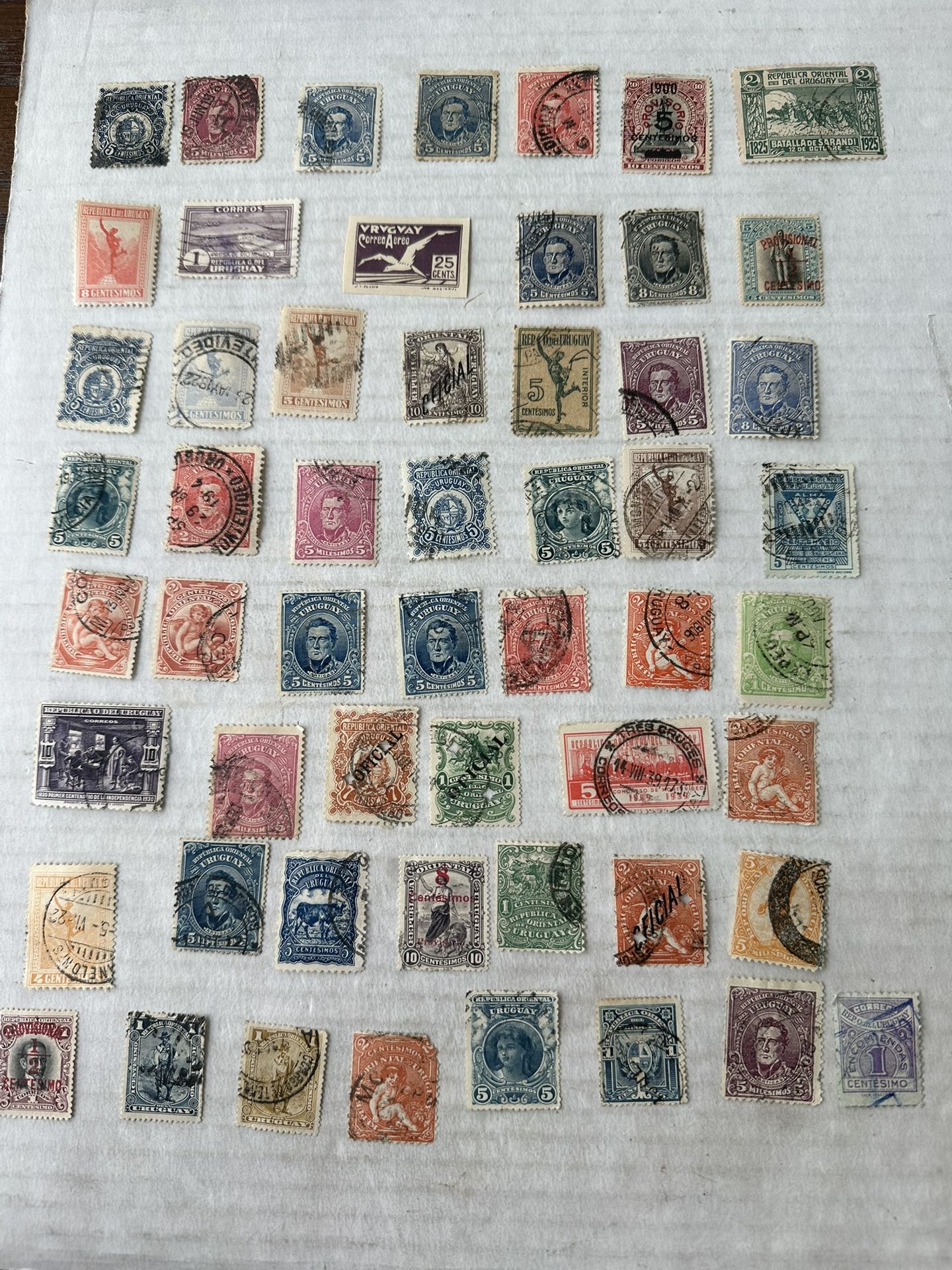 Uruguay Old Collection Of 120 Used Stamps 