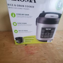 Aroma 20-Cup Cooked Digital Rice & Grain Cooker