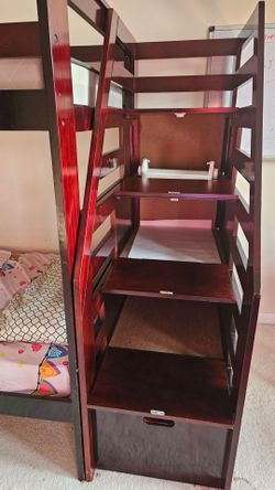 Bunk Bed Staircase with Storage Drawers