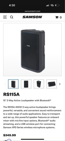 Samson RS115A Powered Speaker