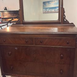 Vintage Walnut Gregory Furniture Mfg Co Vanity.