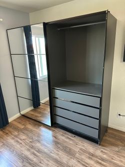 IKEA glass door closet
