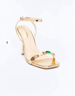 Gold heels brand new