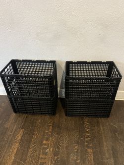 4 storage crates - 20”L x12”W x12”H