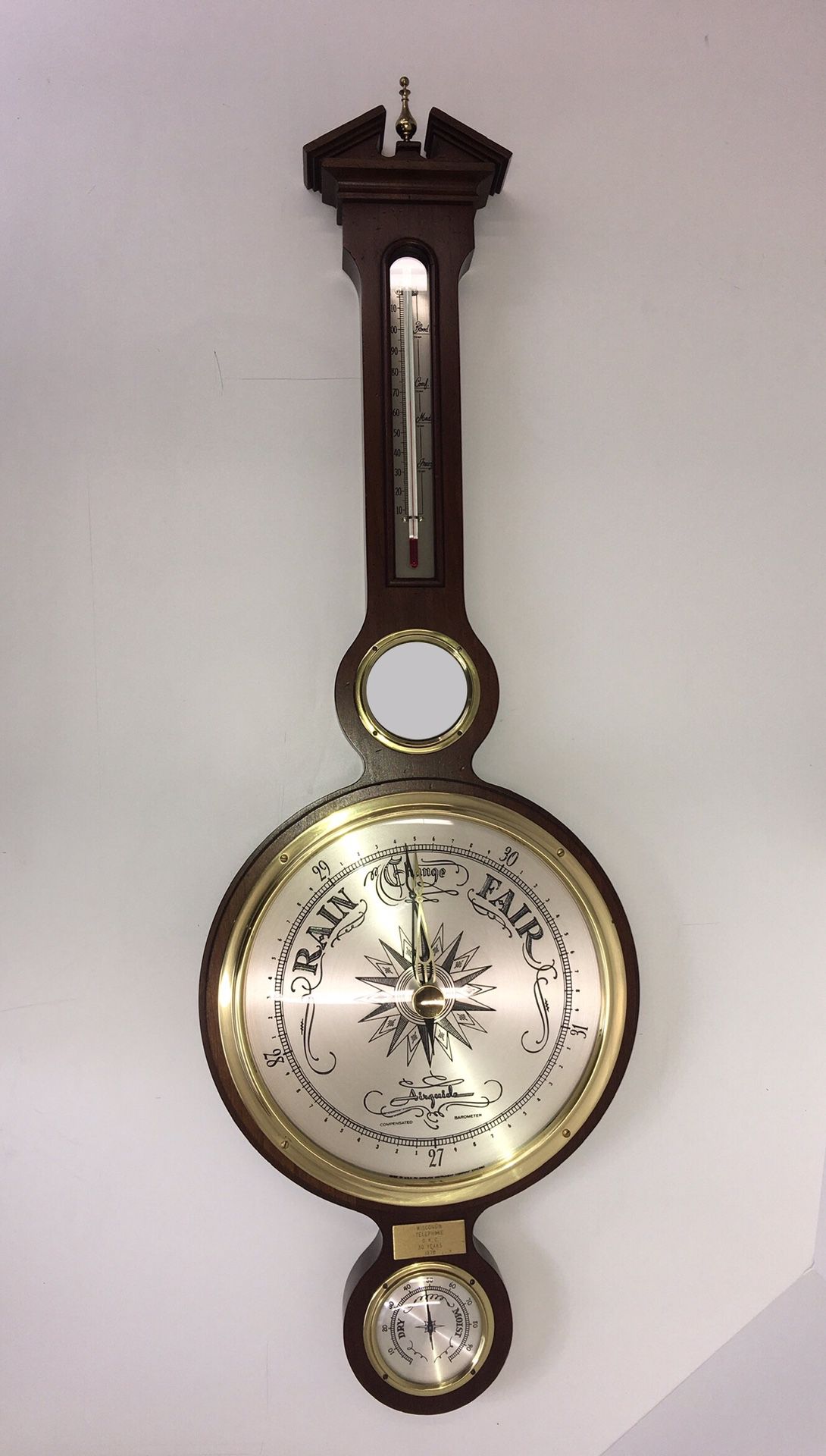 Vintage Airguide Compensated Barometer-Banjo Style