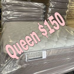 NEW Queen Plush Pillow Tops 