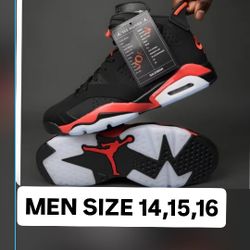 JORDAN 6 INFRARED MEN SIZE 14,15,16