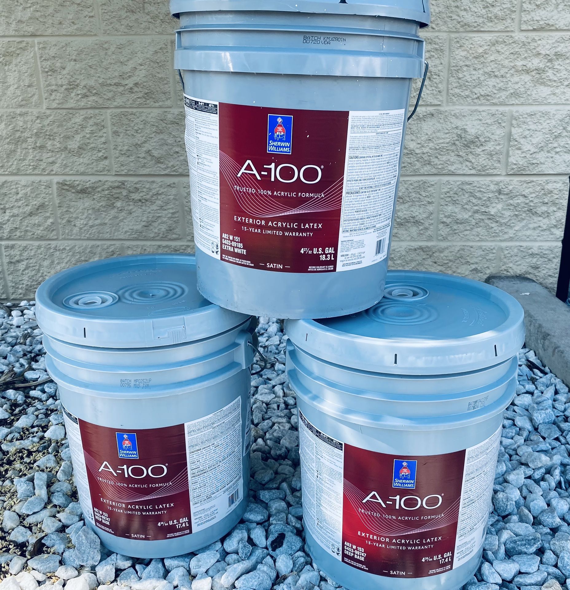 Exterior Greige Paint. #9171 Felted Wool. 15 Gallons.