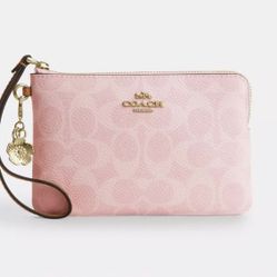Coach Pink Powder Wristlet
