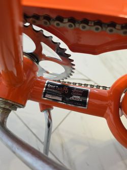 Great Park Neighborhoods Orange Bike by Felt Bicycles, made in USA.