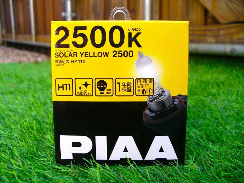 (1) NEW Replacement PIAA 2500K Solar Yellow H11 Headlight Fog Light Bulb HY110 12V 55W
