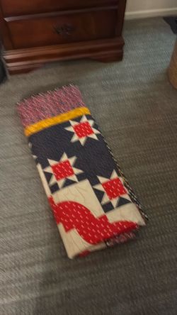 Hand made chair cover ,  full size bed cover