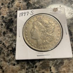 1987- S Morgan Silver Dollar 