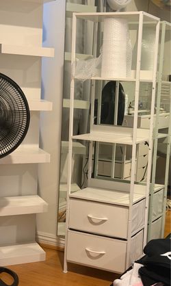 Shelf with two drawers
