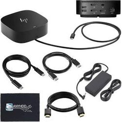 HP Docking Station for Laptop Dual Monitor Bundle 5TW10AA / 5TW10UT / 5TW10AA#ABB - 1 Year Warranty, HP USB-C G5 Dock w/ 120W Adapter + HDMI Cable + D
