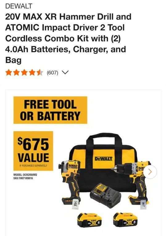 Dewalt XR Combo Kit