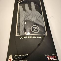 Mens LEFT Hand Fit Golf Glove (One Size) - Silver