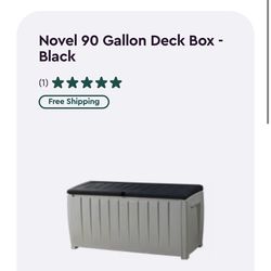 $20 OFF! NEW Keter Novel Black/gray Storage