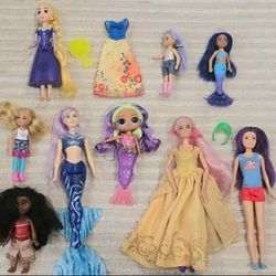 Barbie Disney Dolls Bundle 