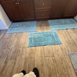 3 Tapetes Para Baño En Buenas Condiciones