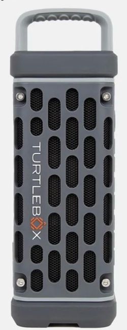 Turtle box gray speakers
