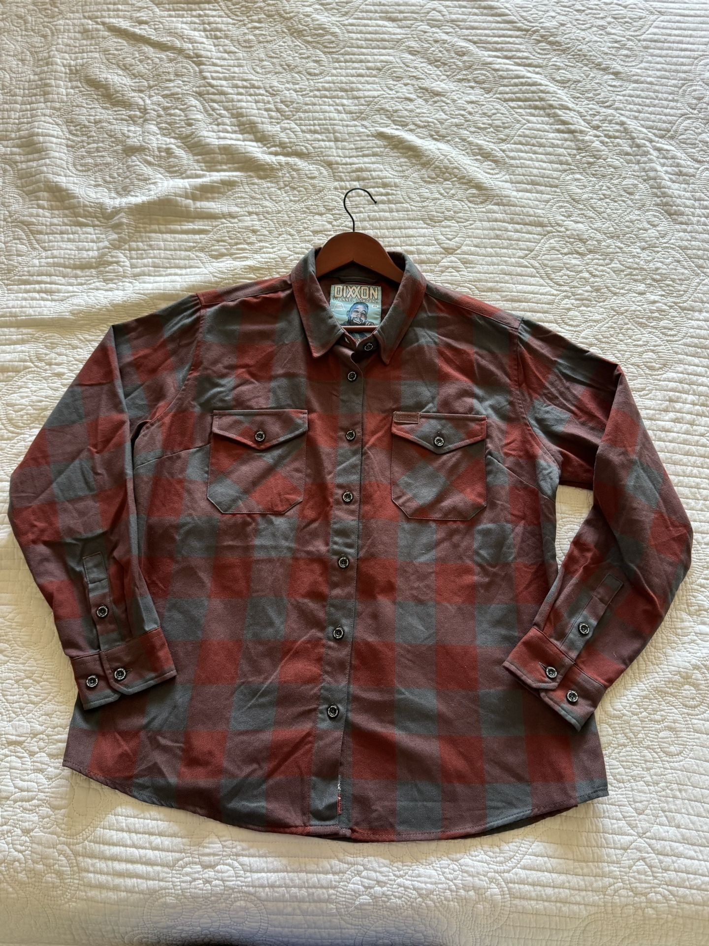 Dixxon Flannel Co x Andar Collab The B Strong Flannel 2x Plaid Shirt Womens 2XL