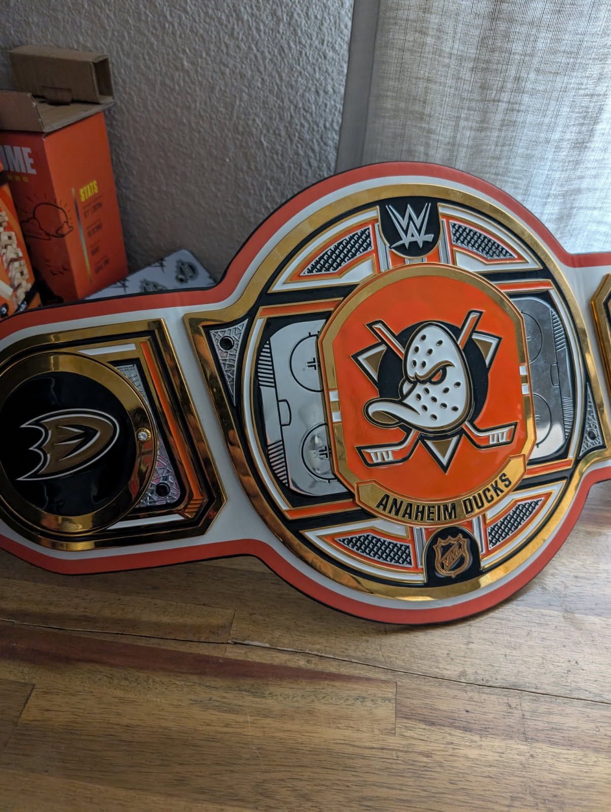 Anaheim Ducks NHL WWE WRESTLING BELT Limited Edition