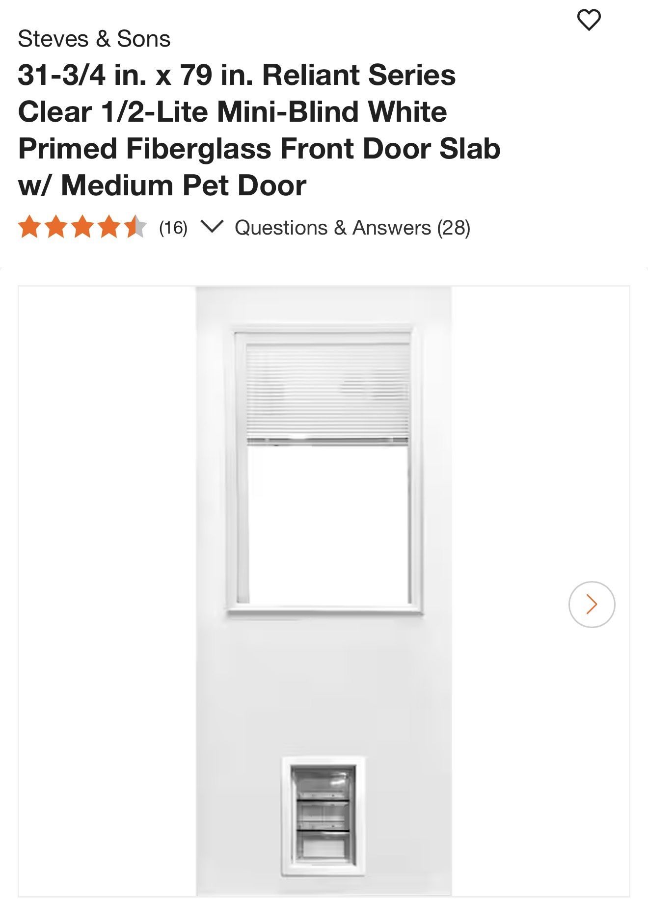 Brand New Doggy Door - Flawed