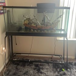 Large Fish Tank With All Supplies 