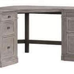 Pottery Barn Livingston Corner Desk /file Cabinet