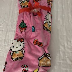 hello kitty christmas blanket
