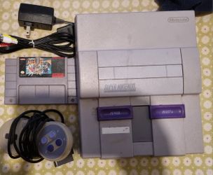 Super Nintendo with 1 game