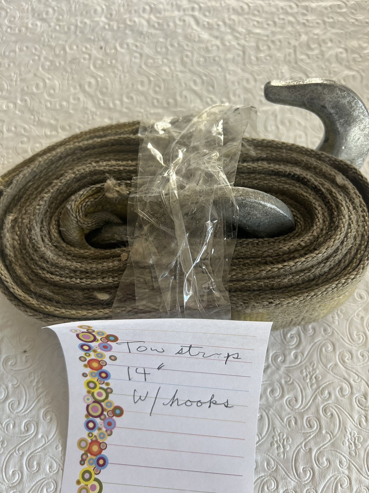 14’ Tow Strap With Hooks