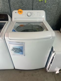WHITE LG TOP LOAD WASHER