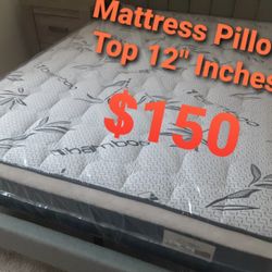 ⭐Mattress 12" Inches tall
Pillow top⭐
🔹️Queen $150
🔹️Full $130
🔹️Twin $120
🔹️King $260
🔹️Cal King$260
🚛Delivery available $20🚛 