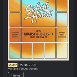 Splash House Weekend 2 VIP