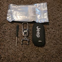 Jeep Key Chains  With a Key Case 2 Available 