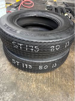 ST175/80r13 Two Trailer Tires In Great Shape